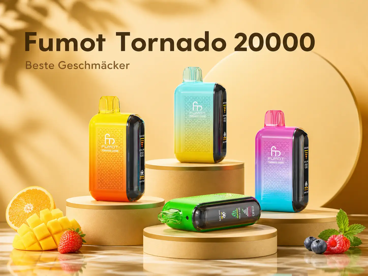 Fumot Tornado 20000 Einweg Vape mit Smart LED Display und Dual Mesh Coil